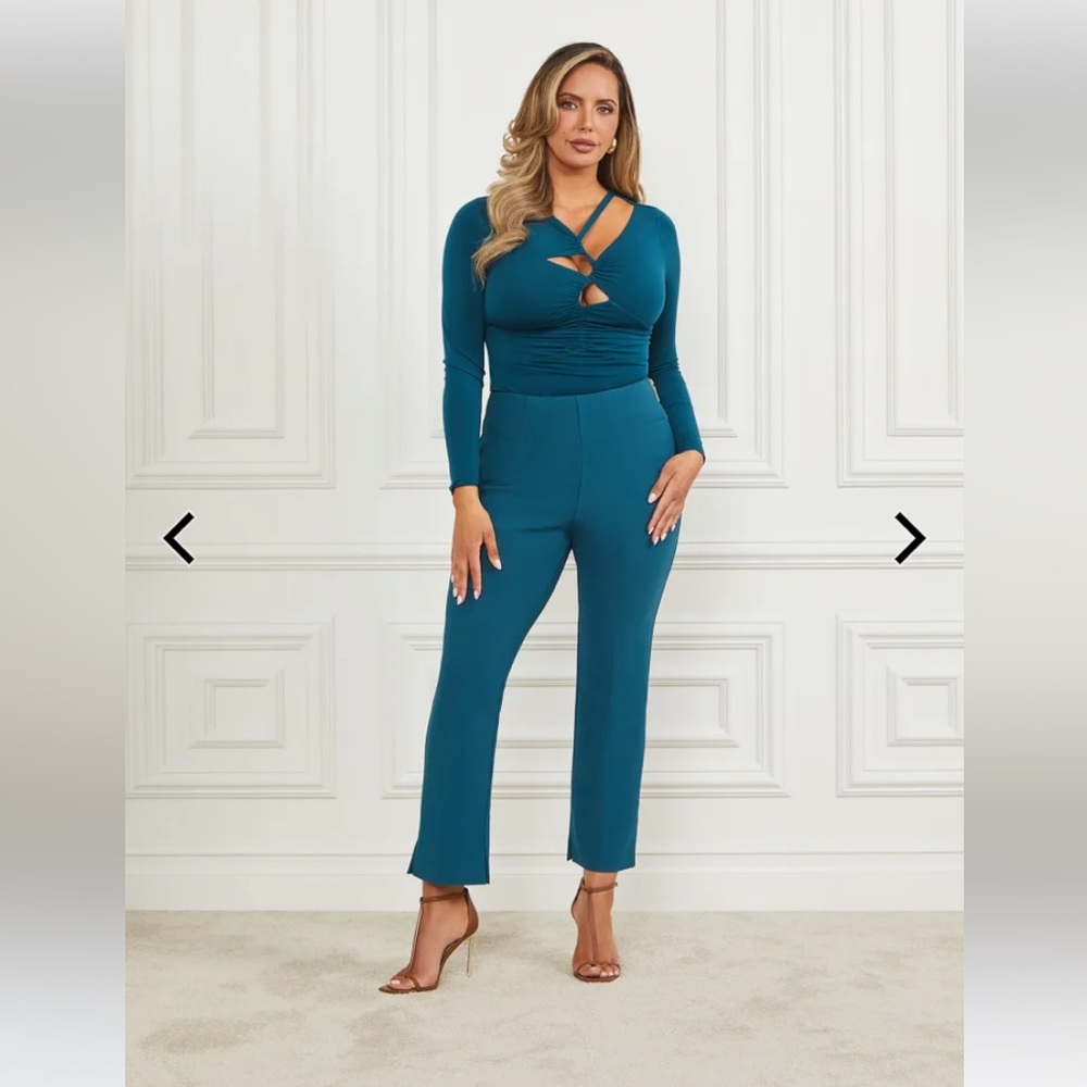 Marciano Teal Cut-Out Top - Size M